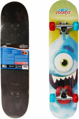 Produktbild von NSP Skateboard Cyclops, LED kolieska, L78cm