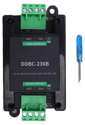 Produktbild von 36–60 V auf 24 V DC-Stromrichter, nicht isoliert, Spannungsreduzierer, Regler, Führungsschienenmontage