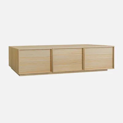 Produktbild von sweeek - TV-Möbel mit Holzoptik 3 Türen 180 cm - Natur