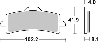 Produktbild von SBS Bremsbeläge - Sintermetall