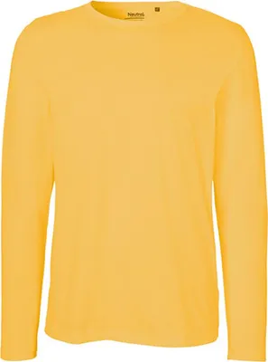 Produktbild von Neutral O61050 | Herren Long Sleeve T-Shirt / 100% Fairtrade-Baumwolle - Farbe: Yellow - Größe: XL