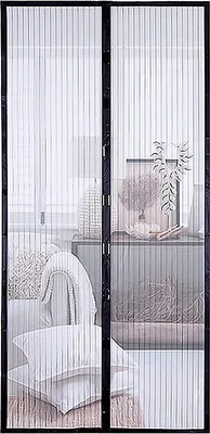 Obrázok produktu pre Magnetická sieť proti hmyzu na dvere 210×100 cm, moskytiéra s automatickým zatváraním, ochranná sieť proti komárom a muchám - NoInsec