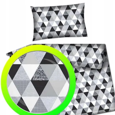 Produktbild von Designpremium Gestreifte Baumwollbettwäsche 140x200 cm Mehrfarbig