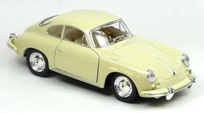 Produktbild von Porsche 356B Carrera 2 beige Modellauto ca. 12 cm Metall-Spritzguss