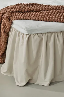 Produktbild von Jotex Zack Volant Betthusse - 100% hochwertige Baumwolle Bettrock, Höhe 45 c