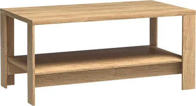 Produktbild von MIRJAN24 Couchtisch Mediolan 18, Rechteckig Sofatisch, Wohnzimmertisch, Kaffeetisch, Laminatplatte (Hikora Natur)