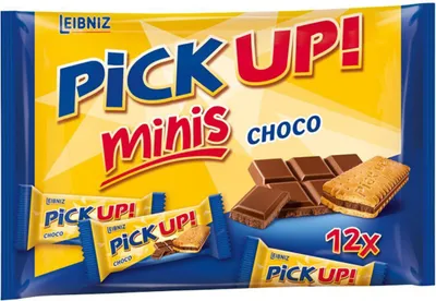 Image de Leibniz Pick Up Choco Minis XXL Pack 22 pièces en sachet 249g