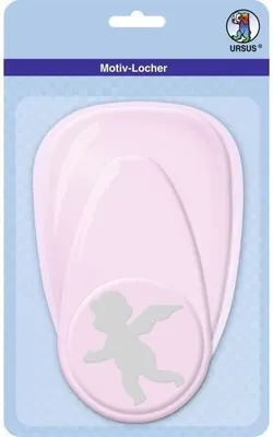 Produktbild von URSUS 19460089, Form Handwerksstanze, Pink, Kunststoff, Papier, 220 g/m², 7,62 cm