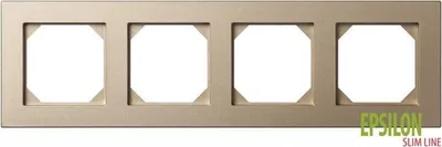 Imagen del producto de Marco Liregus Epsilon, Modelo Champ, Para 4 Módulos.