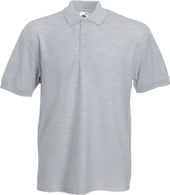 Produktbild von Herren-Poloshirt, Kurzarm - FOL HEAVY 65/35 - heather grey - Größe S