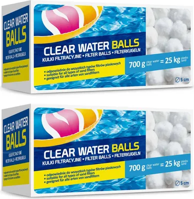 Produktbild von Gamix Waschbar Filterbälle für Pool | Filterballs für sandfilteranlagen | Kompatibel mit Allen handelsüblichen Sandfilteranlagen | 1400g ersetzt 50 kg Filtersand (1400g)