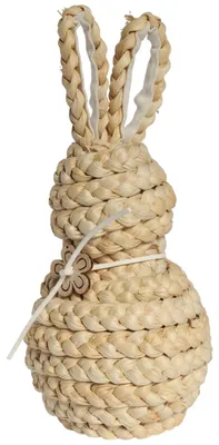 Zdjęcie produktu dla Zając ze słomy Ozdoba Wielkanocna Figurka 24 cm
