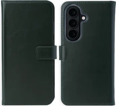 Produktbild von Selencia Echtleder Klapphülle Samsung Galaxy S26 Plus - Grün