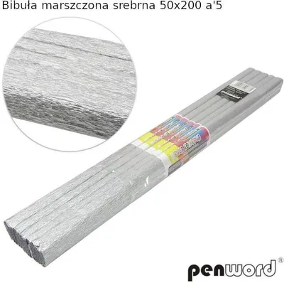 Produktbild von Bibuła marszczona srebrna 50x200 (5szt)