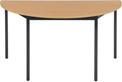 Obrázek produktu pro Víceúčelový stůl | Polokruhový | Šířka 1400 mm | Hloubka 700 mm | Tloušťka desky 19 mm