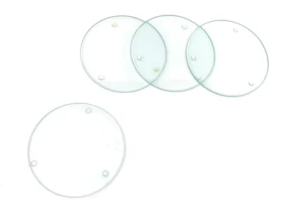 Image de Sous-verre en verre - Verre - Multicolore - 10,3 x 10,3 x 2,29 cm - 1 unité