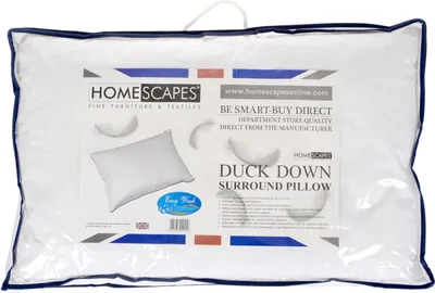Obrázek produktu pro HOMESCAPES Tříkomorový polštář 48 x 74 cm, s péřovým jádrem a prachovým peřím
