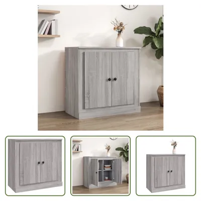 Produktbild von The Living Store Sideboard Grau Sonoma 70x35,5x67,5 cm Holzwerkstoff