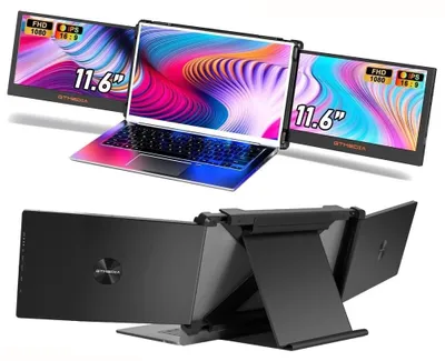 Immagine prodotto di Monitor portatile - Secondo schermo - Monitor per laptop - Display aggiuntivo - Schermo portatile - 11,6 pollici, risoluzione Full HD, tecnologia IPS