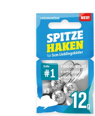 Produktbild von Lieblingsköder Spitze Haken #1 - Kopf: 12 g