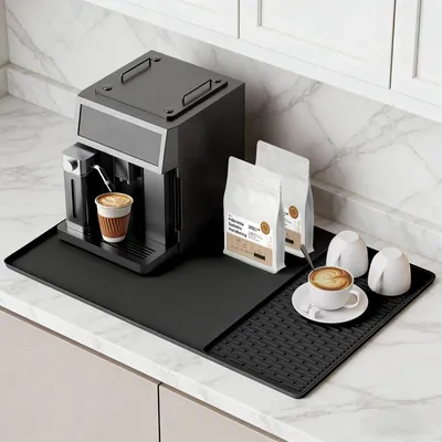 Produktbild von Silikonmatte 2-in-1 für Kaffeemaschine – Hitzebeständig und rutschfest