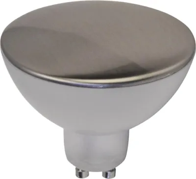 Produktbild von LightMe LED Kopfspiegellampe Reflektor RM70 Silber mattglänzend 5W = 32W GU10 350lm 2700K 3-Stufen-Dimmbar per Lichtschalter