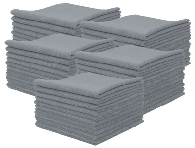 Produktbild von 5x 10er Set Mikrofasertuch, 40x40 cm, grau
