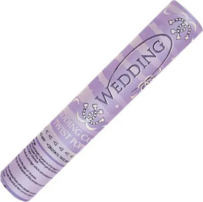 Obrázok produktu pre Svadobné papierové konfety viacfarebné konfety 30 cm dlhé s priemerom 5 cm