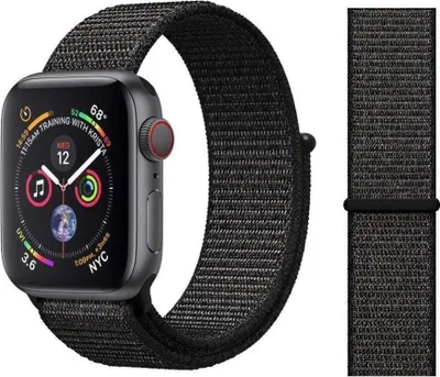 Produktbild von Original Apple Sport Loop Armband 38/40/41mm MQVX2ZM/A Black