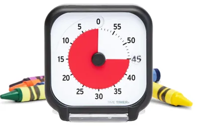 Produktbild von TIME TIMER ORIGINAL Pocket - 60 Minuten Visueller Analog-Timer Uhr - Optionaler