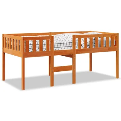 Produktbild von Kinderbett ohne Matratze Wachsbraun 90x190 cm Massivholz Kiefer