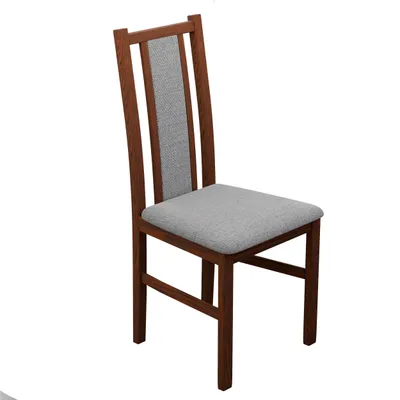 Produktbild von Gepolstertes Esszimmerstuhl TANO Stuhl Esszimmer Beige Polstersessel Küchenstuhl Samtbezug Nussbaum Essstühl Inari 91