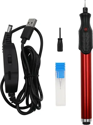 Produktbild von Elektrischer Gravierstift mit USB-Anschluss, einstellbare Geschwindigkeit, tragbarer Mini-Gravierer für Metall, Holz, Glas, Kunststoff und Schmuck