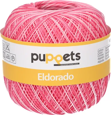 Produktbild von Puppets Eldorado Stärke 10 4578010-00038 multicolor Häkelgarn, 100 % Baumwolle