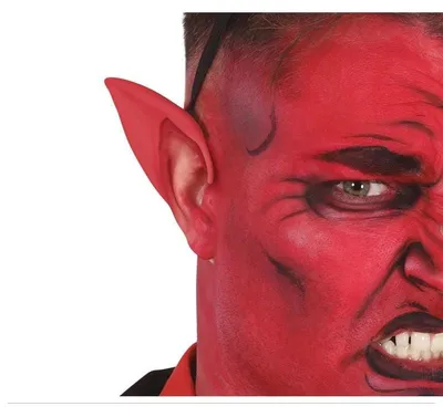 Produktbild von Latex Teufelsohren Dämon Rot Halloween