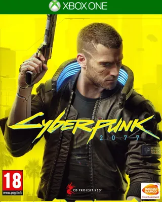 Cover art for the video game Cyberpunk 2077 for Xbox One.