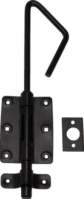 Produktbild von Bolzenstangenriegel schwarz verzinkt 30 cm - Pro Stück