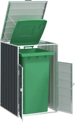 Obrázok produktu pre vidaXL Box na odpadky pre 1 odpadkový kôš antracit 72x81x115 cm oceľ