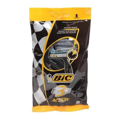 Image de Rasoir jetable BIC 3 Action 923078 8pcs