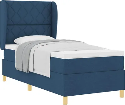 Immagine prodotto di Letto a molle con materasso Blu 200 x 100 cm Tessuto