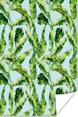 Produktbild von MuchoWow® Poster Blätter - Vintage - Collage 120x180 cm - Kunstposter