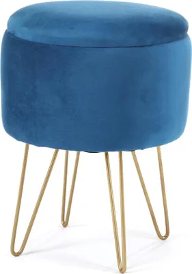Produktbild von Hocker mit Stauraum ARVION - blau/gold