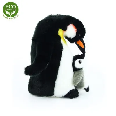 Image de RAPPA Peluche pingouin avec bébé 22 cm ECO-FRIENDLY