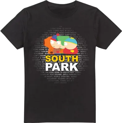 Obrázok produktu pre South Park - Tričko "Lyrics" pre mužov TV7233 (L) (Čierna)