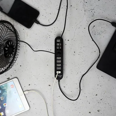 Image de HUB MULTIPORT USB - BE MIX - 10 Ports - Noir