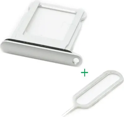 Produktbild von iPHONE 7 Plus SIM KARTEN HALTER ADAPTER FACH STECKER TRAY SLOT CARD NADEL SILBER