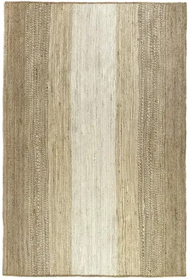 Jute-Teppich, handgewebt, 100 % Naturfaser, 230 x 160 cm, weiß
