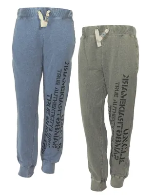 Produktbild von Uncle Sam Trainingshose Jogginghose Sporthose Fitness Hose Freizeithose Bodyhose, Farbe:Blau, Größe:M