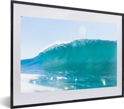 Produktbild von MuchoWow® MuchoWow® Gerahmtes Poster Golf - Meer - Sommer 60x40 cm - Poster mit zchwarzem Bilderrahmen - Schlafzimmer - Plakat in Rahmen - Drucken
