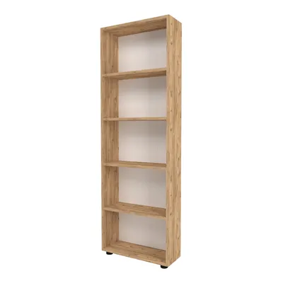 Produktbild von Bücherregal 'Vara' mit 5 Ablagen 172 x 55 x 20 cm Eiche-Optik